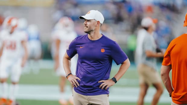 Clemson offensive coordinator Garrett Riley